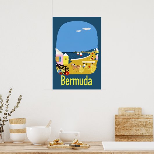 Bermuda Travel Poster (Keuken)