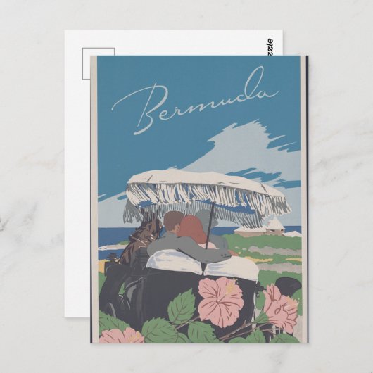 bermuda Travel Poster Briefkaart (Voorkant / Achterkant)