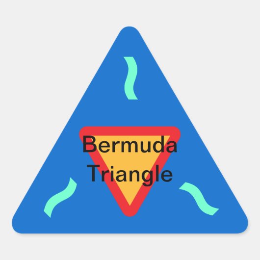 BERMUDA-TRIANGELE stickers (20) (Voorkant)