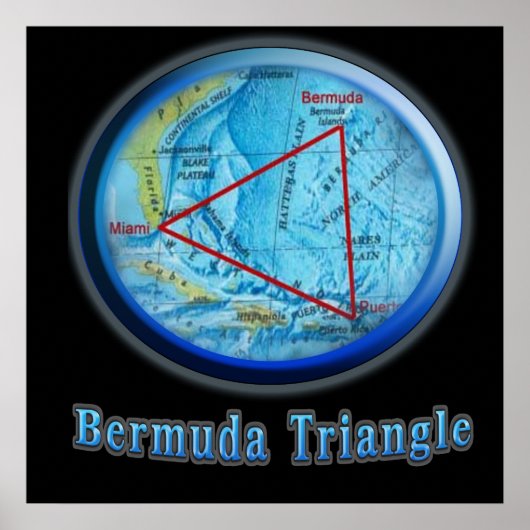 Bermuda Triangle art Poster (Voorkant)