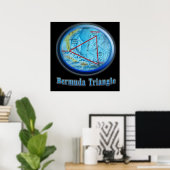 Bermuda Triangle art Poster (Thuiskantoor)