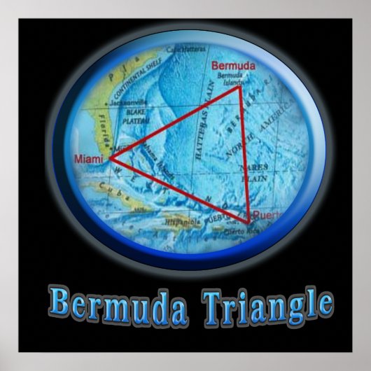 Bermuda Triangle art Poster (Voorkant)