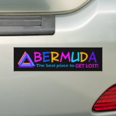 BERMUDA TRIANGLE bumpersticker (Op auto)