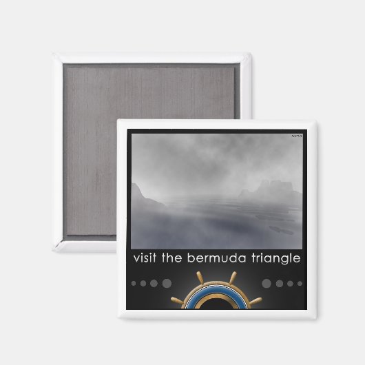 Bermuda Triangle Magneet (Voorkant / Achterkant)
