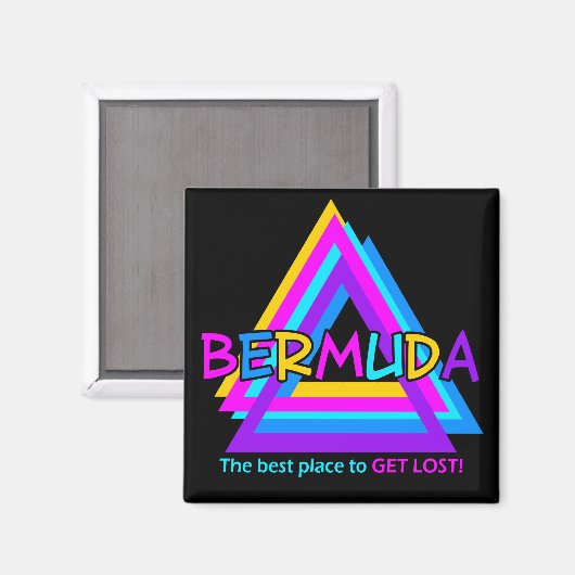 BERMUDA TRIANGLE magnet (Voorkant / Achterkant)