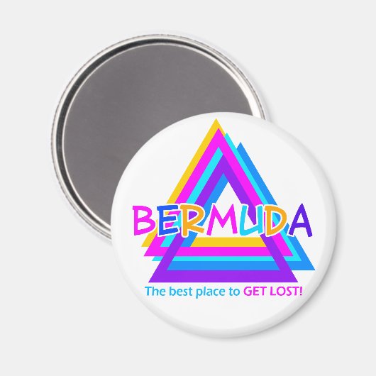 BERMUDA TRIANGLE magnet (Voorkant / Achterkant)