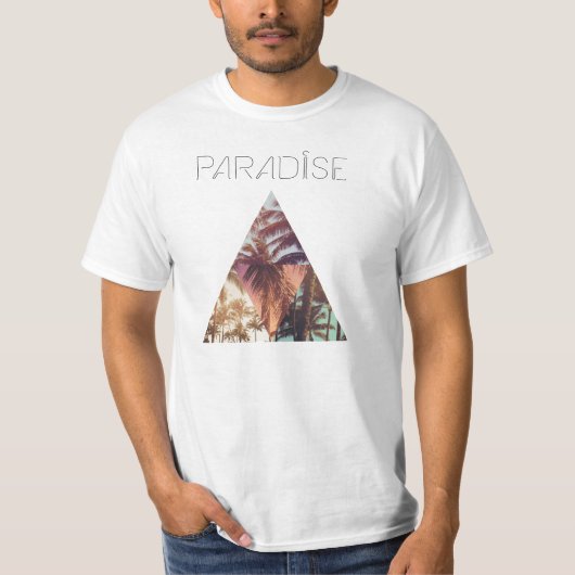 Bermuda Triangle Palm Paradise T-shirt (Voorkant)