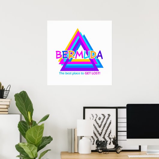 BERMUDA TRIANGLE POSTER (Thuiskantoor)