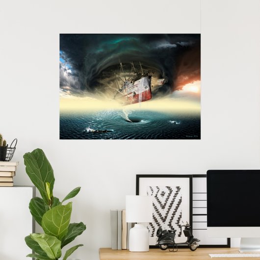 Bermuda Triangle Poster (Thuiskantoor)