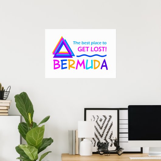 BERMUDA TRIANGLE POSTER (Thuiskantoor)