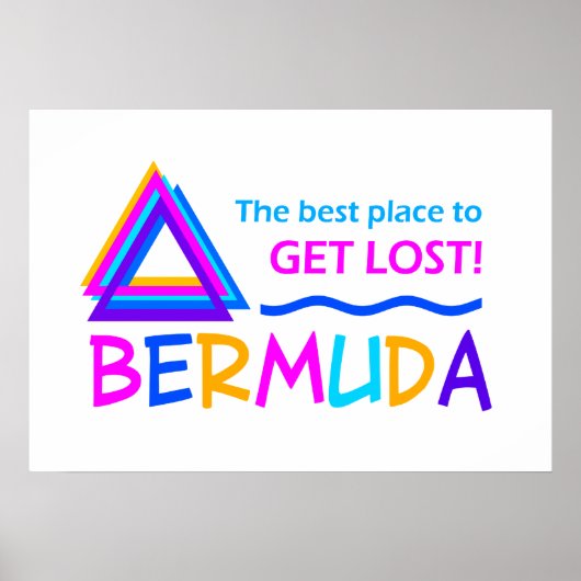 BERMUDA TRIANGLE POSTER (Voorkant)
