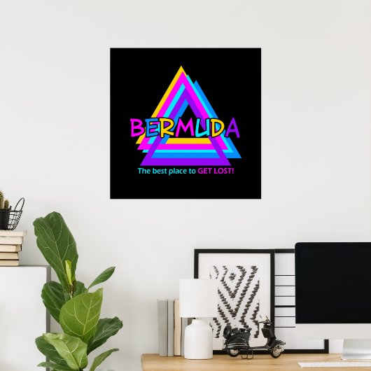 BERMUDA TRIANGLE POSTER (Thuiskantoor)