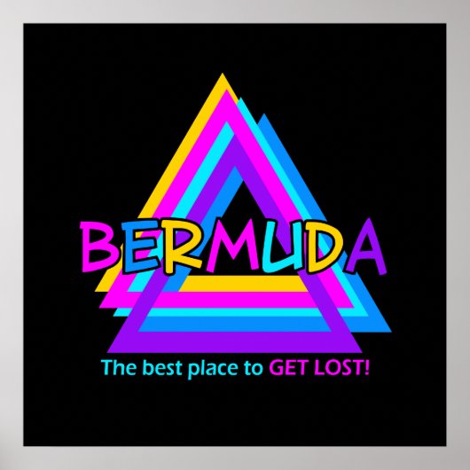 BERMUDA TRIANGLE POSTER (Voorkant)