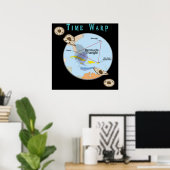 Bermuda Triangle Poster (Thuiskantoor)