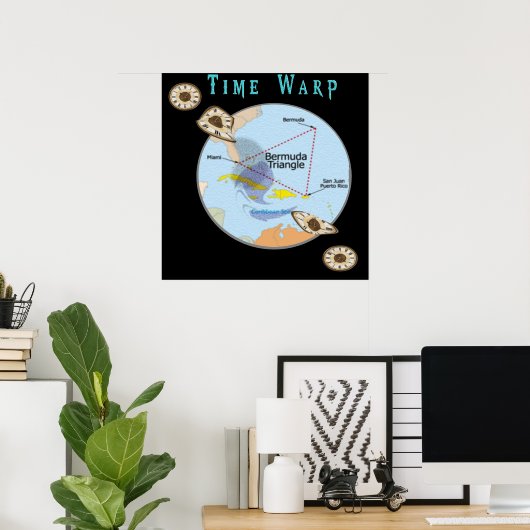 Bermuda Triangle Poster (Thuiskantoor)