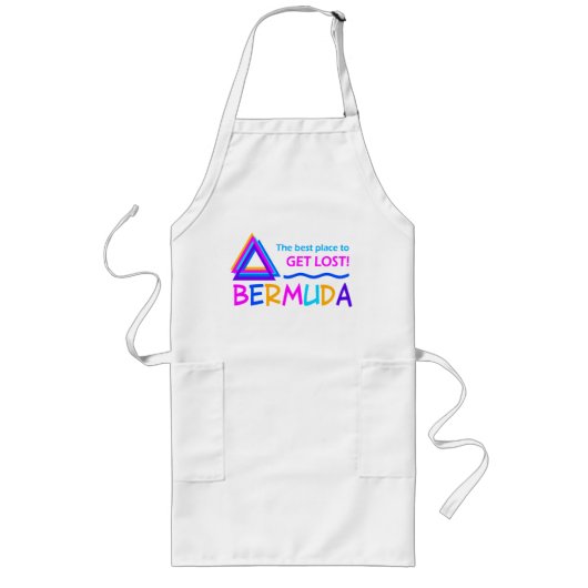 BERMUDA TRIANGLE schort - kies stijl (Voorkant)