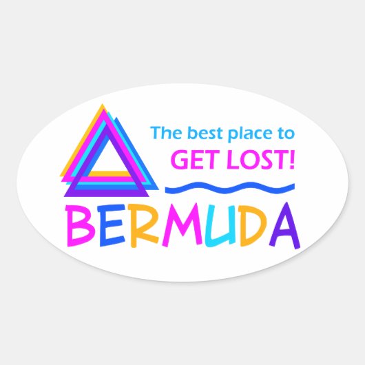 BERMUDA TRIANGLE STICKERS (Voorkant)