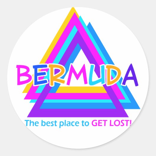 BERMUDA TRIANGLE STICKERS (Voorkant)
