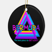 BERMUDA TRIANGLE-versiering - pas aan Keramisch Ornament (Links)