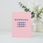 Bermuda Triple Ocean Waves Lichtkleur Briefkaart (Staand voorkant)