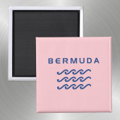 Bermuda Triple Ocean Waves Lichtkleur Magneet