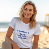 Bermuda Triple Ocean Waves Lichtkleur T-shirt