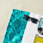 Bermuda Tropical Beach Blue Ocean Travel Photo Strandlaken (In situ)