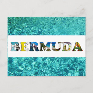 Bermuda Tropical Beach Blue Ocean Travel Photos Briefkaart