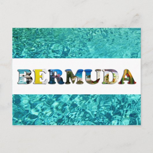 Bermuda Tropical Beach Blue Ocean Travel Photos Briefkaart (Voorkant)