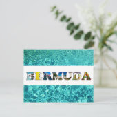 Bermuda Tropical Beach Blue Ocean Travel Photos Briefkaart (Staand voorkant)