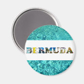 Bermuda Tropical Beach Blue Ocean Travel Photos Magneet (Voorkant / Achterkant)