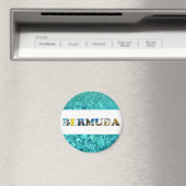 Bermuda Tropical Beach Blue Ocean Travel Photos Magneet (Insitu (Vaatwasser))