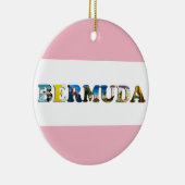 Bermuda Tropical Beach Travel Keramisch Ornament (Rechts)