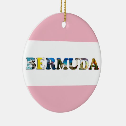 Bermuda Tropical Beach Travel Keramisch Ornament (Rechts)