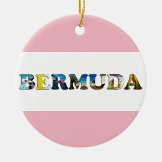 Bermuda Tropical Beach Travel Keramisch Ornament (Voorkant)