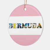 Bermuda Tropical Beach Travel Keramisch Ornament (Links)
