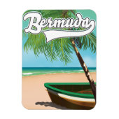 Bermuda Tropisch eiland reisposter Magneet (Verticaal)