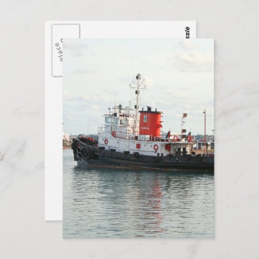 Bermuda Tug briefkaart (Voorkant / Achterkant)