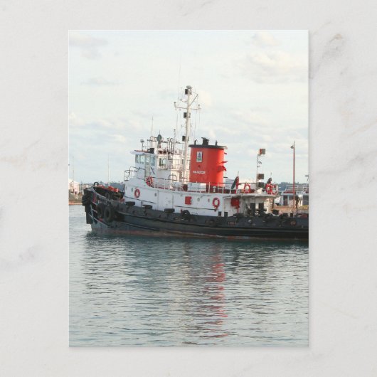 Bermuda Tug briefkaart (Voorkant)