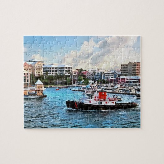 Bermuda - Tugboat Going in Hamilton Harbour Legpuzzel (Horizontaal)