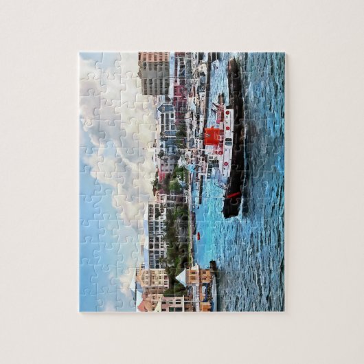 Bermuda - Tugboat Going in Hamilton Harbour Legpuzzel (Verticaal)