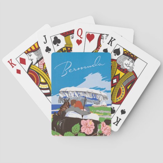 Bermuda Unedited Foto's Old Aesthetic Pict Pokerkaarten (Achterkant)
