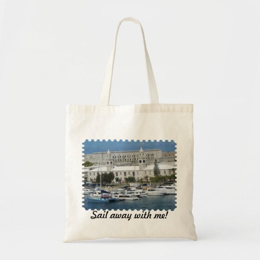 Bermuda vaart weg met me tas (Voorkant)