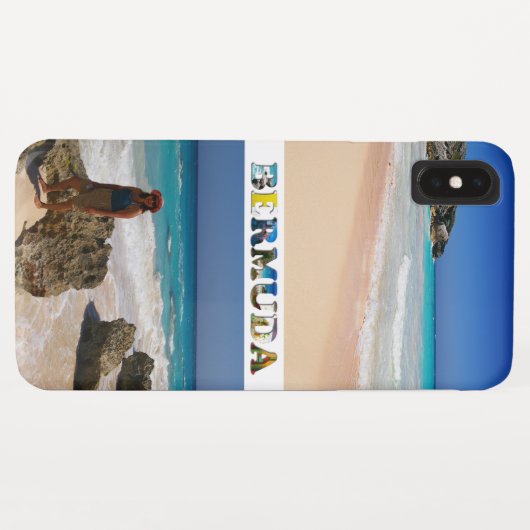 Bermuda Vacation 2 Photos Collage Case-Mate iPhone Case (Achterkant (horizontaal))