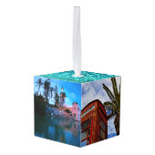 Bermuda Vacation Travel Photos met kerstmis Decoratie (Achter hoekig)