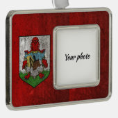 Bermuda Verzilverd Omlijst Ornament (Rechts)
