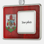 Bermuda Verzilverd Omlijst Ornament (Links)
