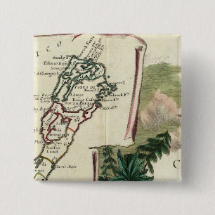 Bermuda Vierkante Button 5,1 Cm