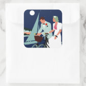 Bermuda Vierkante Sticker (Tas)