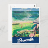 Bermuda vintage-briefkaart briefkaart (Voorkant / Achterkant)